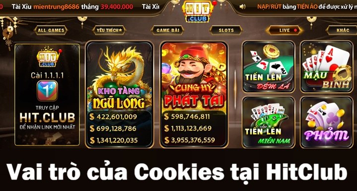 Hitclub dùng Cookies để làm gì?